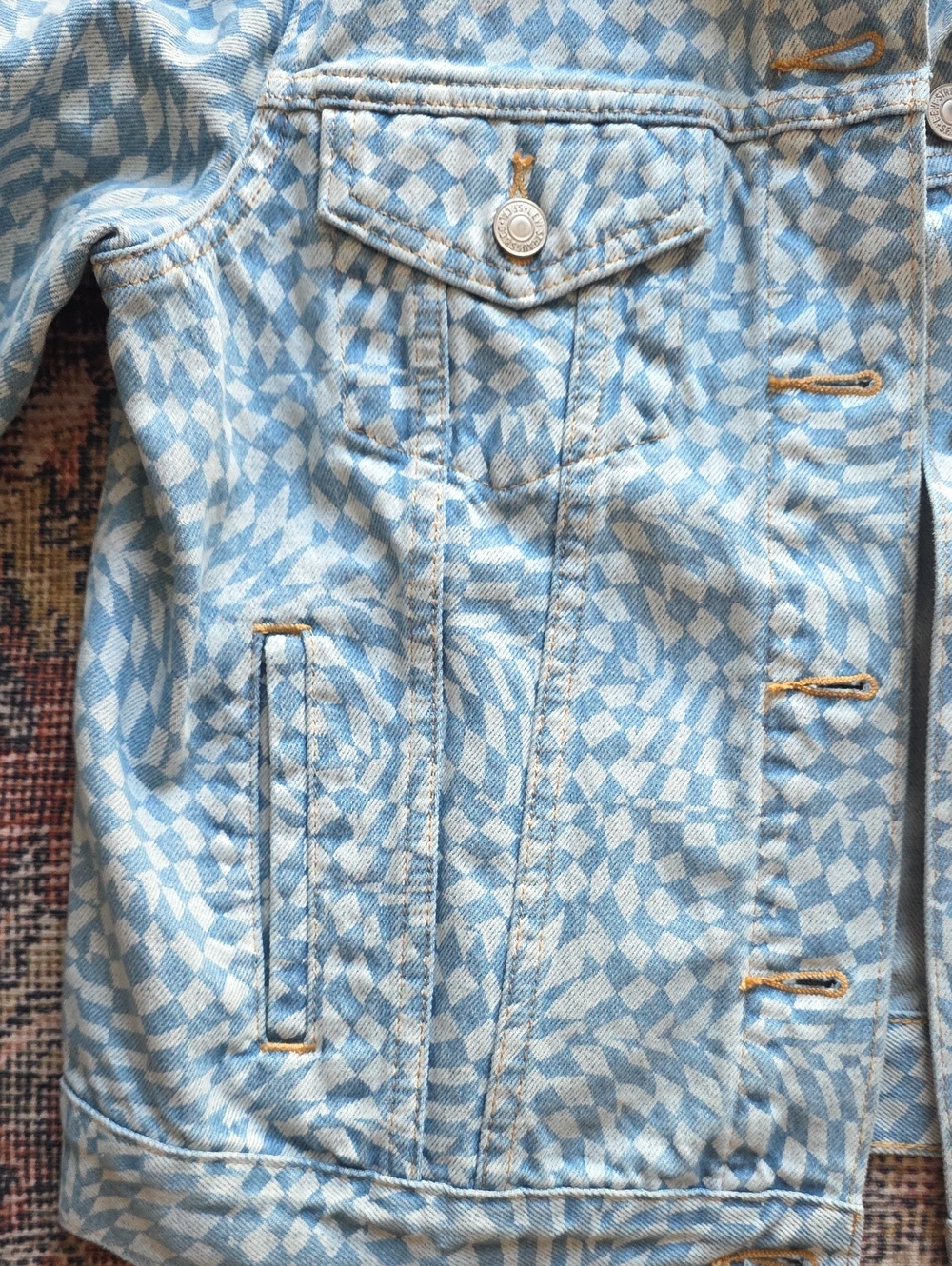 LEVI'S | $90 Harper Geo Trucker Denim Jacket - Picture 8 of 10
